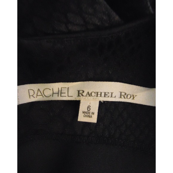 Rachel Rachel Roy | Women's Little Black Dress Sleeveless Snake Print Size 6 - Picture 5 of 5